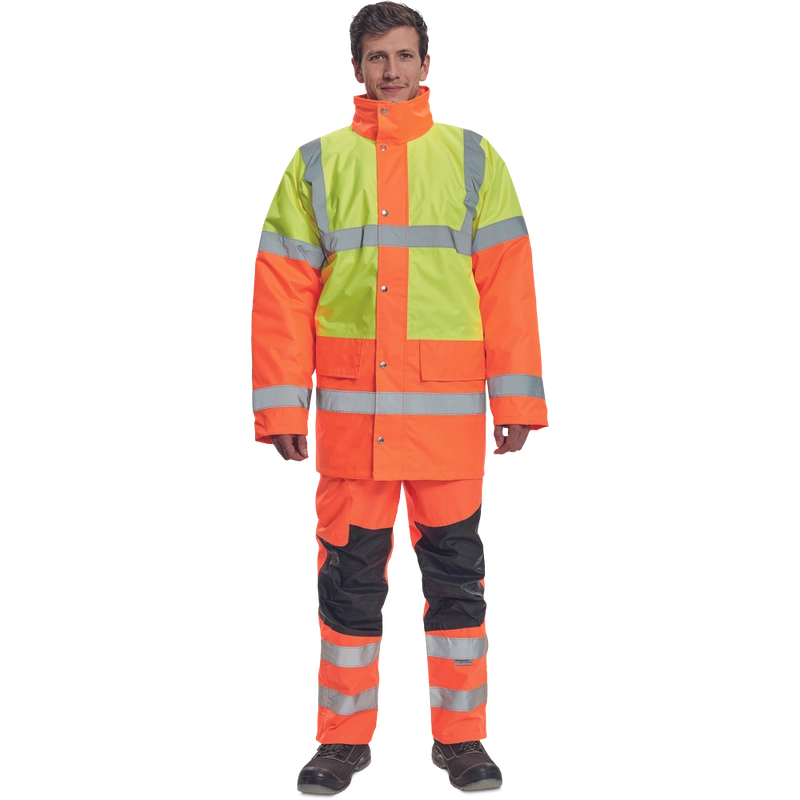 SEFTON bunda HV oranžová XS