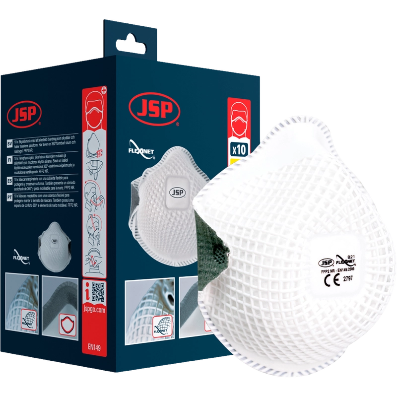 JSP Flexinet FFP2 821resp.bez ven 10/BAL