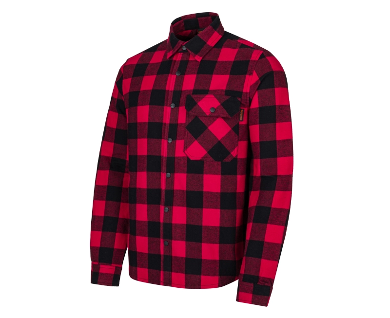 Flanellová košela Bennon PIPPO Shirt red/black