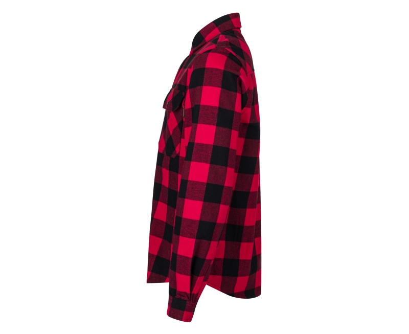 Flanellová košela Bennon PIPPO Shirt red/black