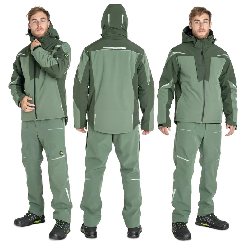 Zimná pracovná softshellová bunda STIRLING STRETCH CERVA