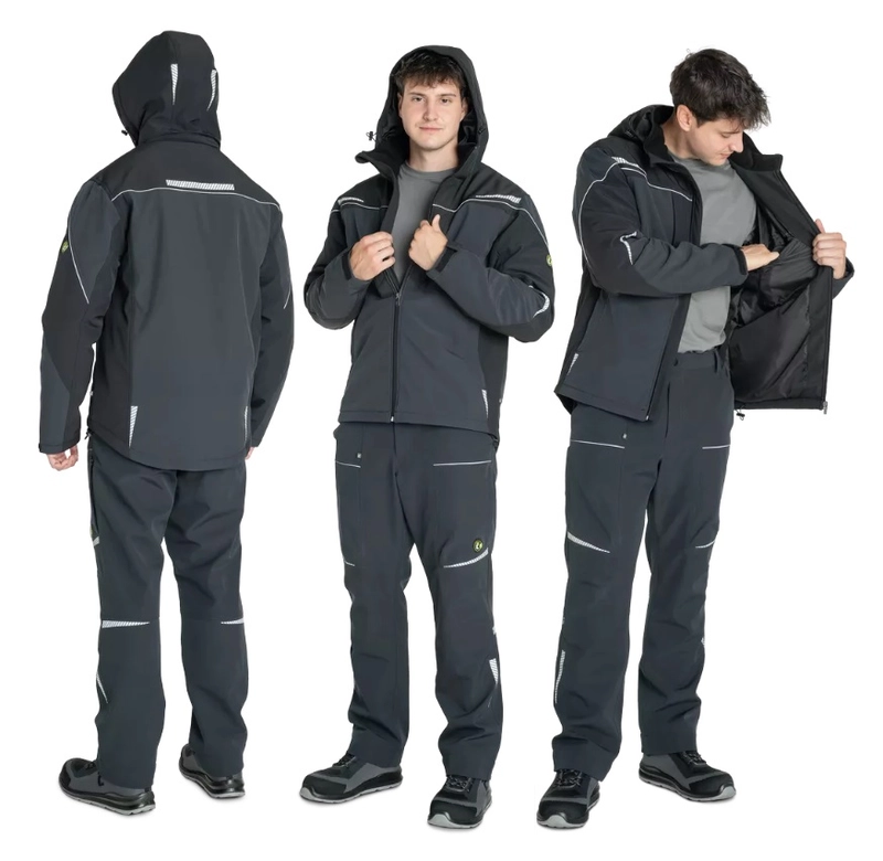 Zimná pracovná softshellová bunda STIRLING STRETCH CERVA