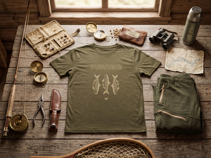 Bennon FISHING Short Sleeve T-Shirt green