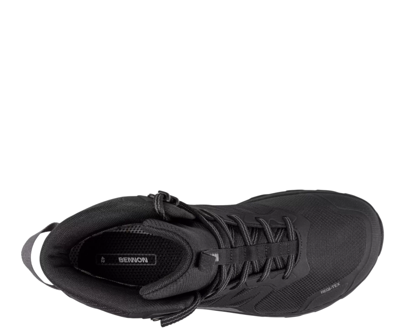 Pracovná členková obuv Bennon FJORD BAREFOOT+ O6 Black Mid s membránou