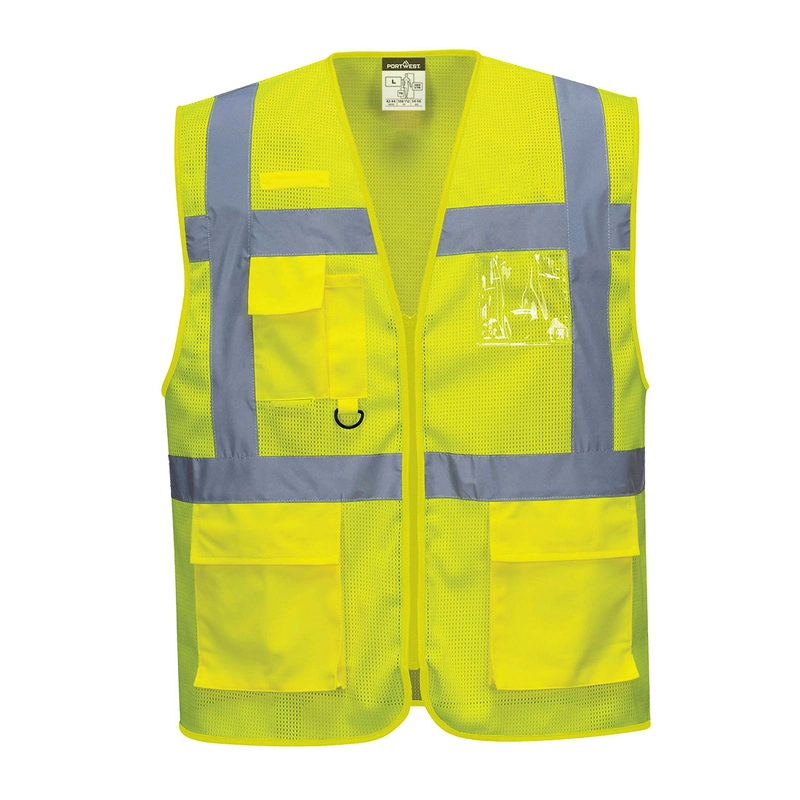 C376 Athens MeshAir Executive vesta Portwest, žltá, 5XL