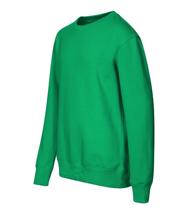 Mikina detská Crew 427 MALFINI® trávovo zelená 122 cm/6 rokov