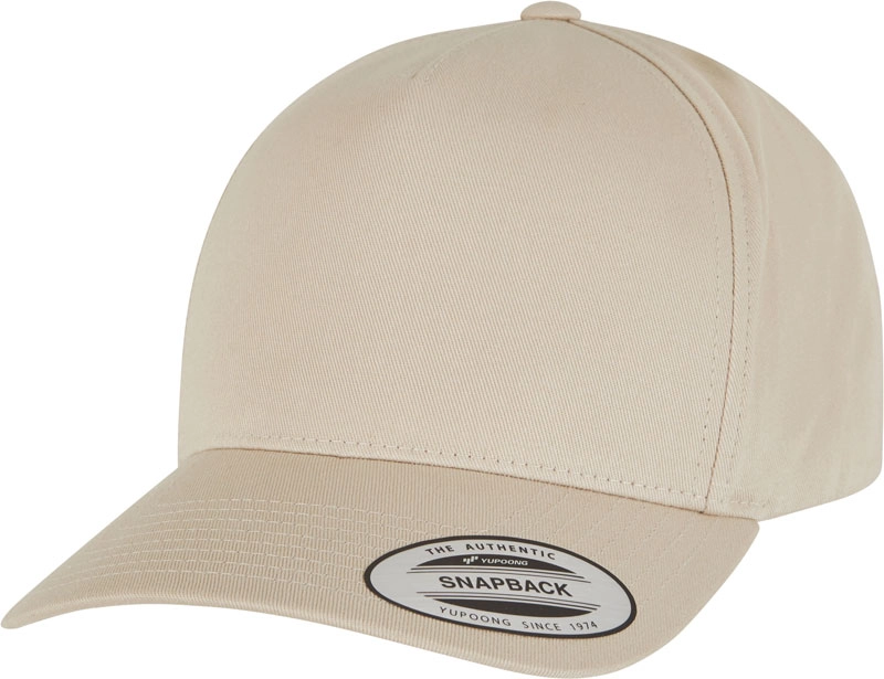 5 panelová Snapback kšiltovka | Flexfit | 7707, onesize, béžová