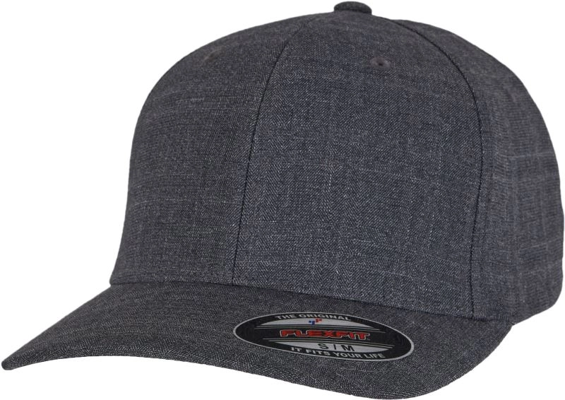 6 panelová melírovaná kšiltovka | Flexfit | 6277FM, L/XL, charcoal melanges