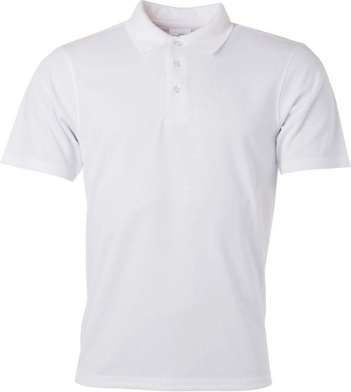 Pánske funkčné polo | James & Nicholson | JN 720, biela, L