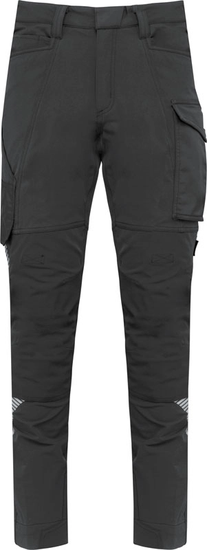 Unisex strečové pracovné nohavice | Kariban WK | WK 746 (52-62), (56), tmavá sivá