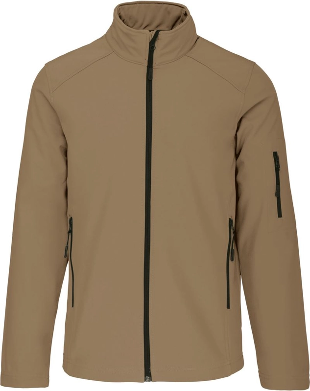 Pánska 3-vrstvová softshellová bunda | Kariban | K401, ťava, 4XL
