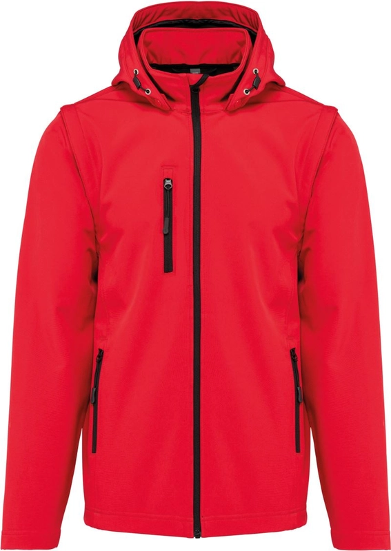 Unisex 3-vrstvová softshellová bunda s kapucňou | Kariban | K422, červená, S