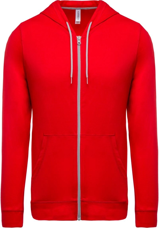 Mikina s kapucňou | Kariban | K438, červená, XL