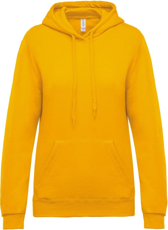 Dámska mikina s kapucňou | Kariban | K473, žltá, XS