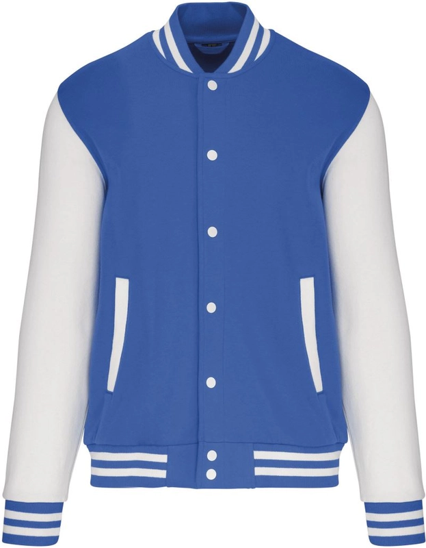 Unisex fleecová bunda Teddy | Kariban | K497, svetlá kráľovská/biela, XS