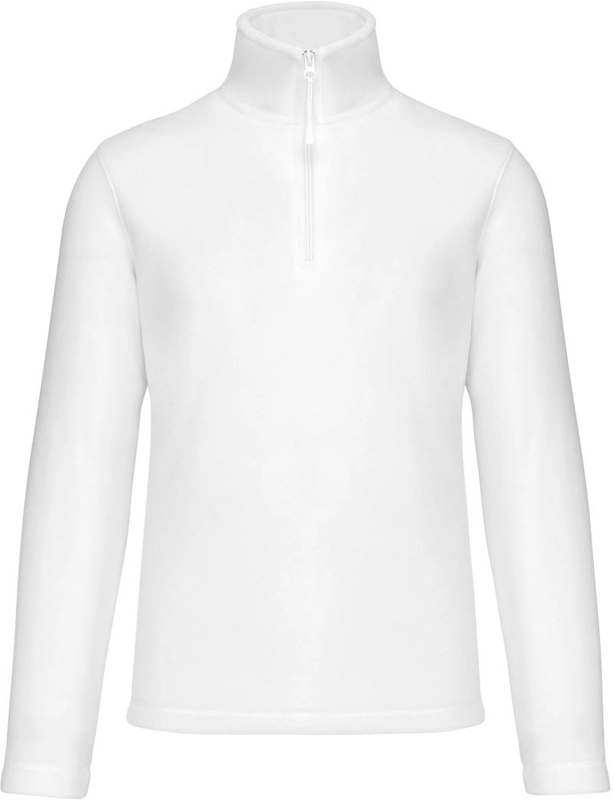 Mikrofleecová mikina s 1/4 zipsom Enzo | Kariban | K912, biela, L