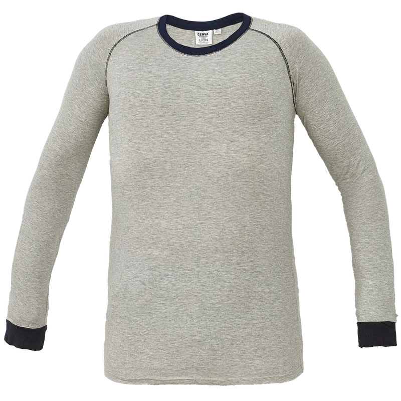 LION tričko dlhý rukáv sivá 3XL/4XL