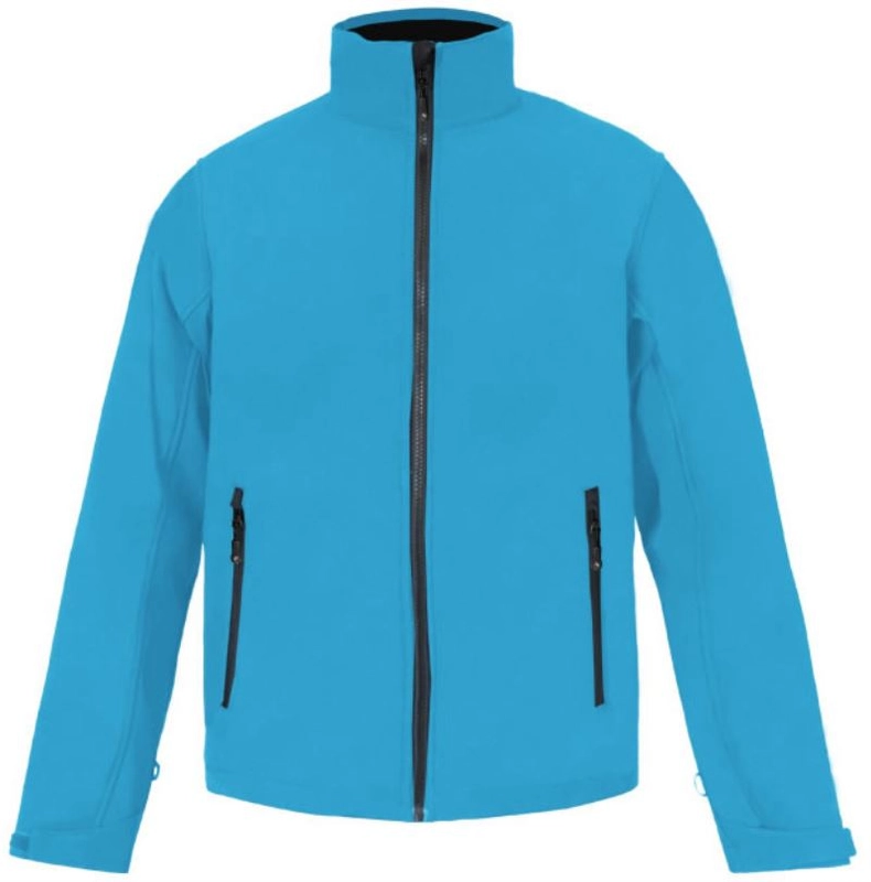 Pánska 3-vrstvová softshellová bunda | Promodoro | 7820, aqua, 4XL
