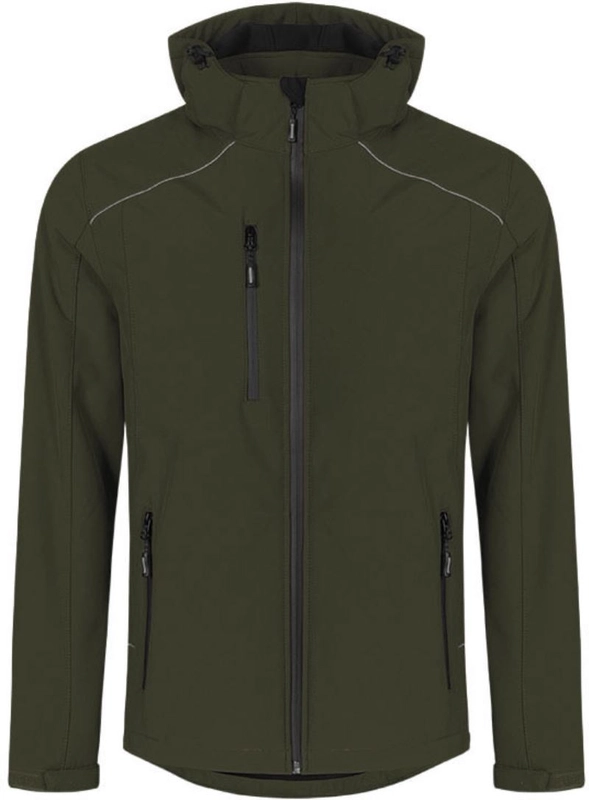 Pánska zimná softshellová bunda | Promodoro | 7860, khaki, S