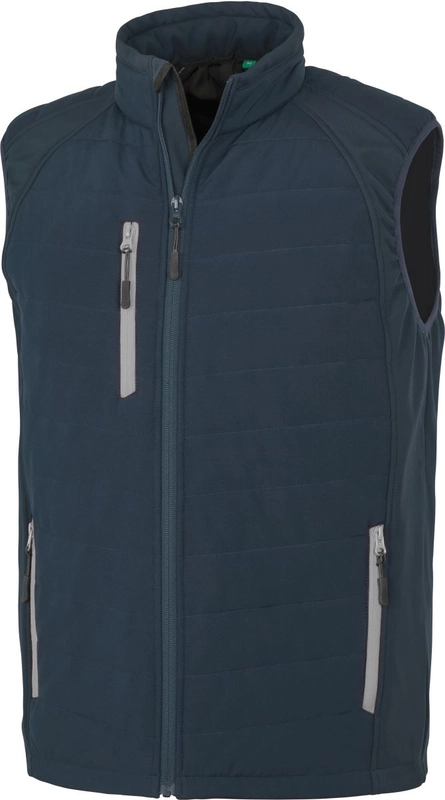 Hybridná vesta Compass | Result Recycled | R238X, námornícka/šedá, 4XL