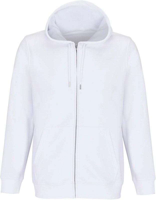 Unisex mikina s kapucňou z ťažkej bavlny | SOL'S | Calipso, biela, XS
