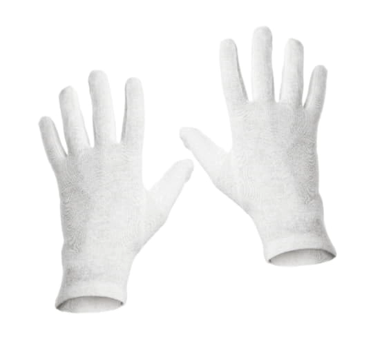 Giblor´s GUANTI COT. 100%, U, biela