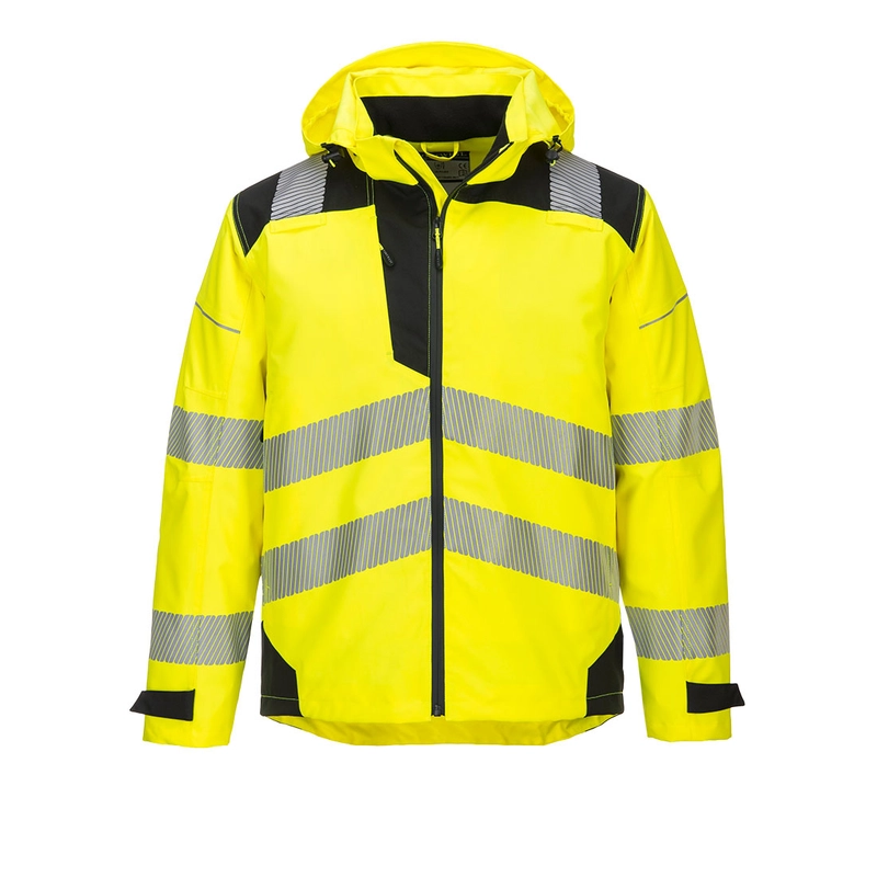 PW360 PW3 Hi-Vis Extreme Rain Jacket Portwest, žltá/čierna, L