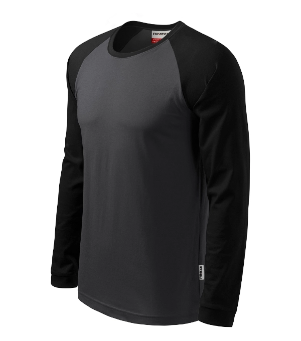 Tričko unisex Street LS 130 RIMECK® ebony gray S