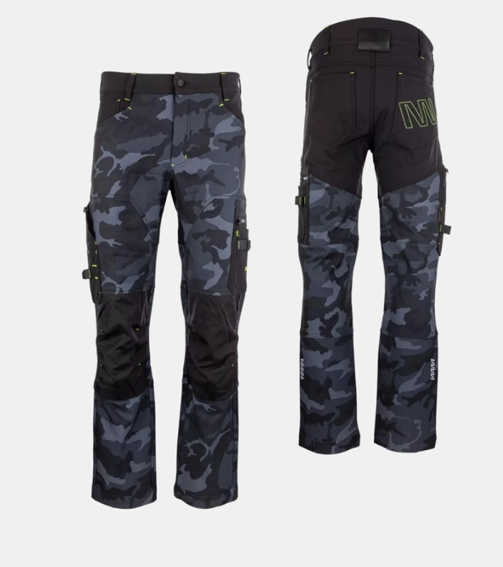 Bennon CAMOS Trousers black/grey