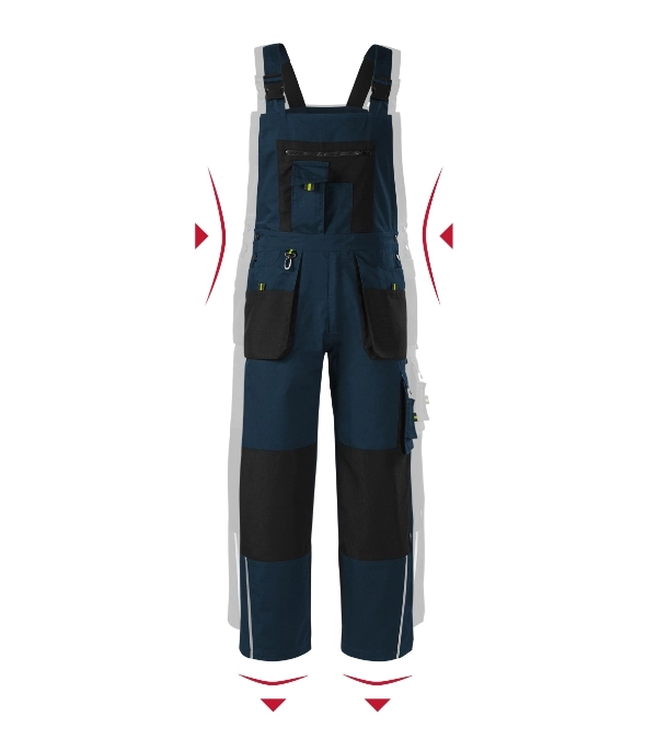 Pracovné nohavice s trakmi pánske Ranger W04 RIMECK® námornícka modrá 44/46