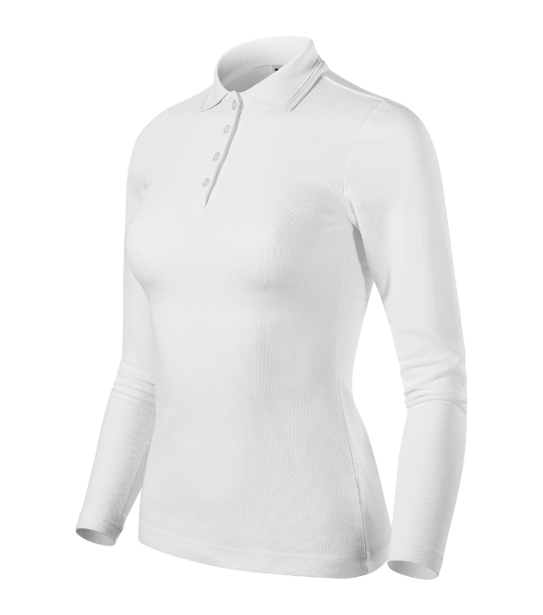 Polokošeľa dámska Pique Polo LS 231 MALFINI® biela L