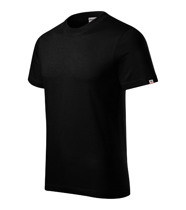Tričko unisex Recall R07 RIMECK® čierna 01 (brand label) 5XL