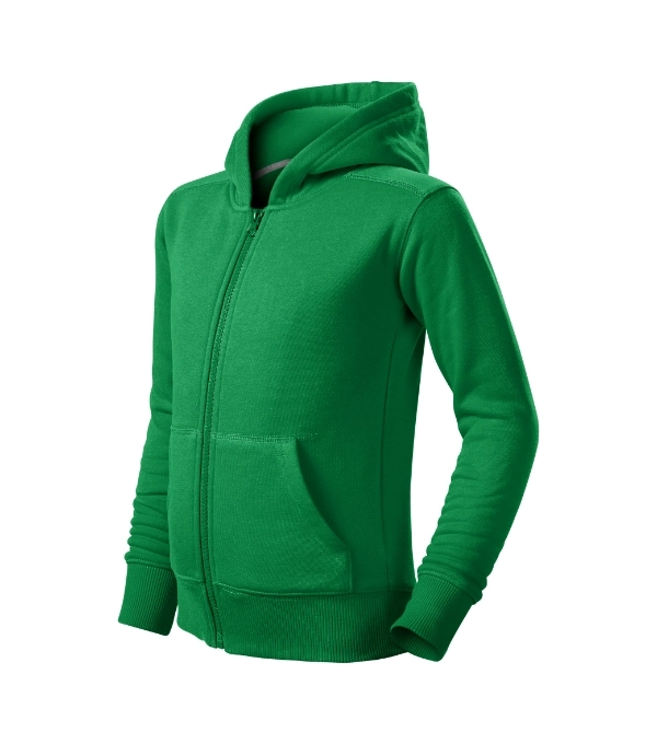 Mikina detská Trendy Zipper 412 MALFINI® trávovo zelená 122 cm/6 rokov