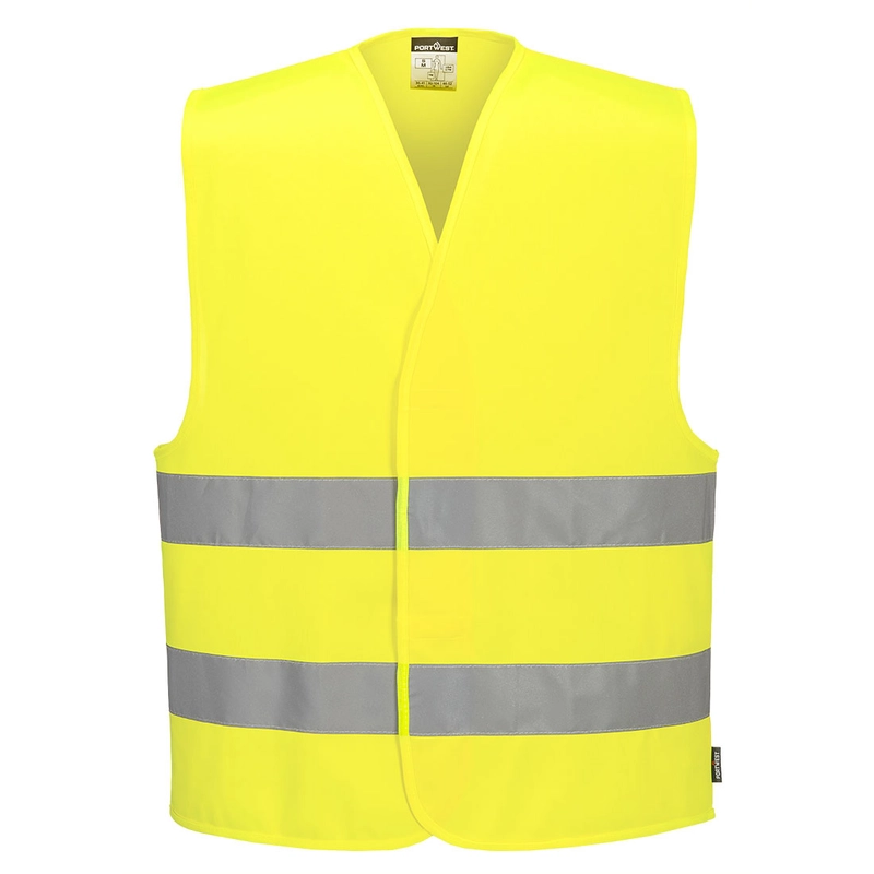 ES474 ES1 Essential Hi-Vis vesta s dvoma pásmi Portwest, žltá, 4XL