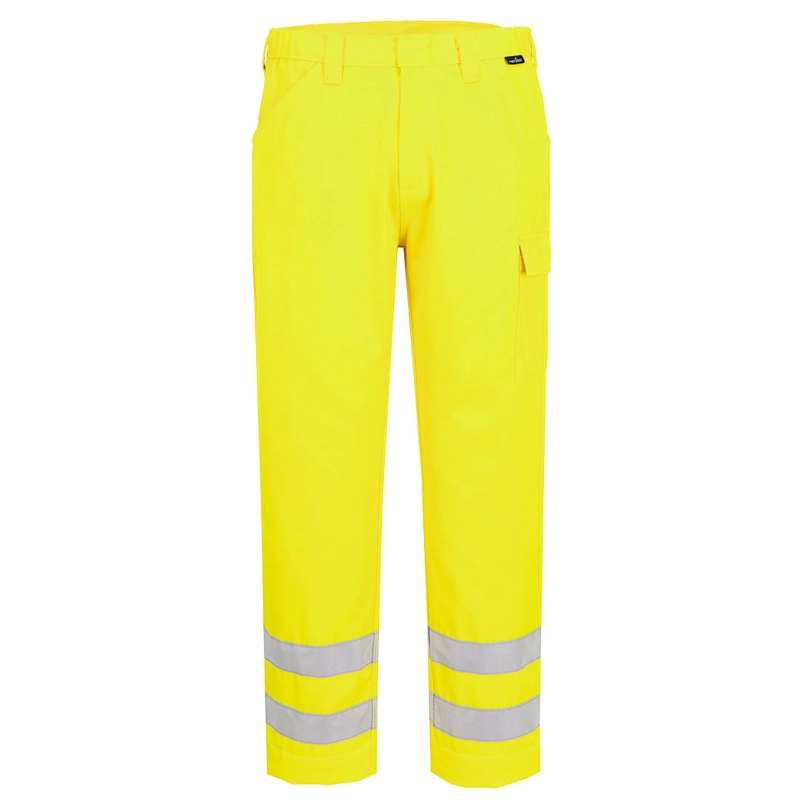 EST46 ES1 Essential Hi-Vis bojové nohavice Portwest, žltá, 32